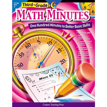 Creative Teaching Press Third-Grade Math Minutes Book 2585